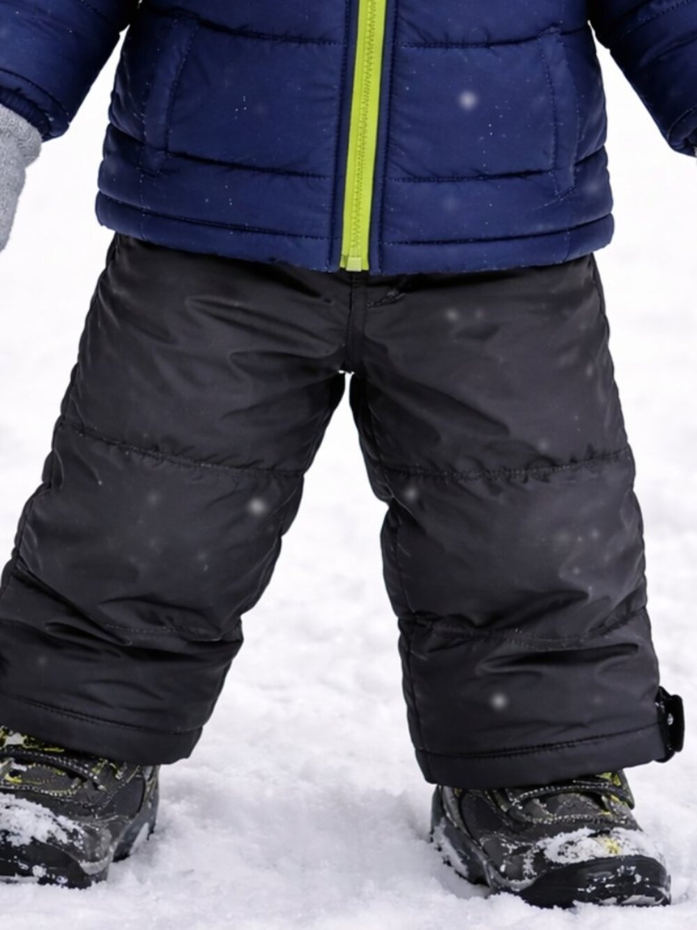 Oshkosh G'OSH Snow Ski Pant Green/Grey Kids size 5 Lined Unisex READ